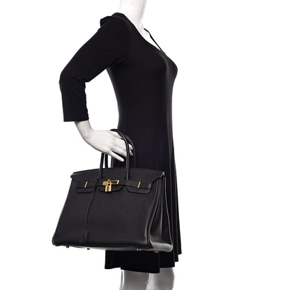 Hermes Togo Birkin 35 Black 2 of 36