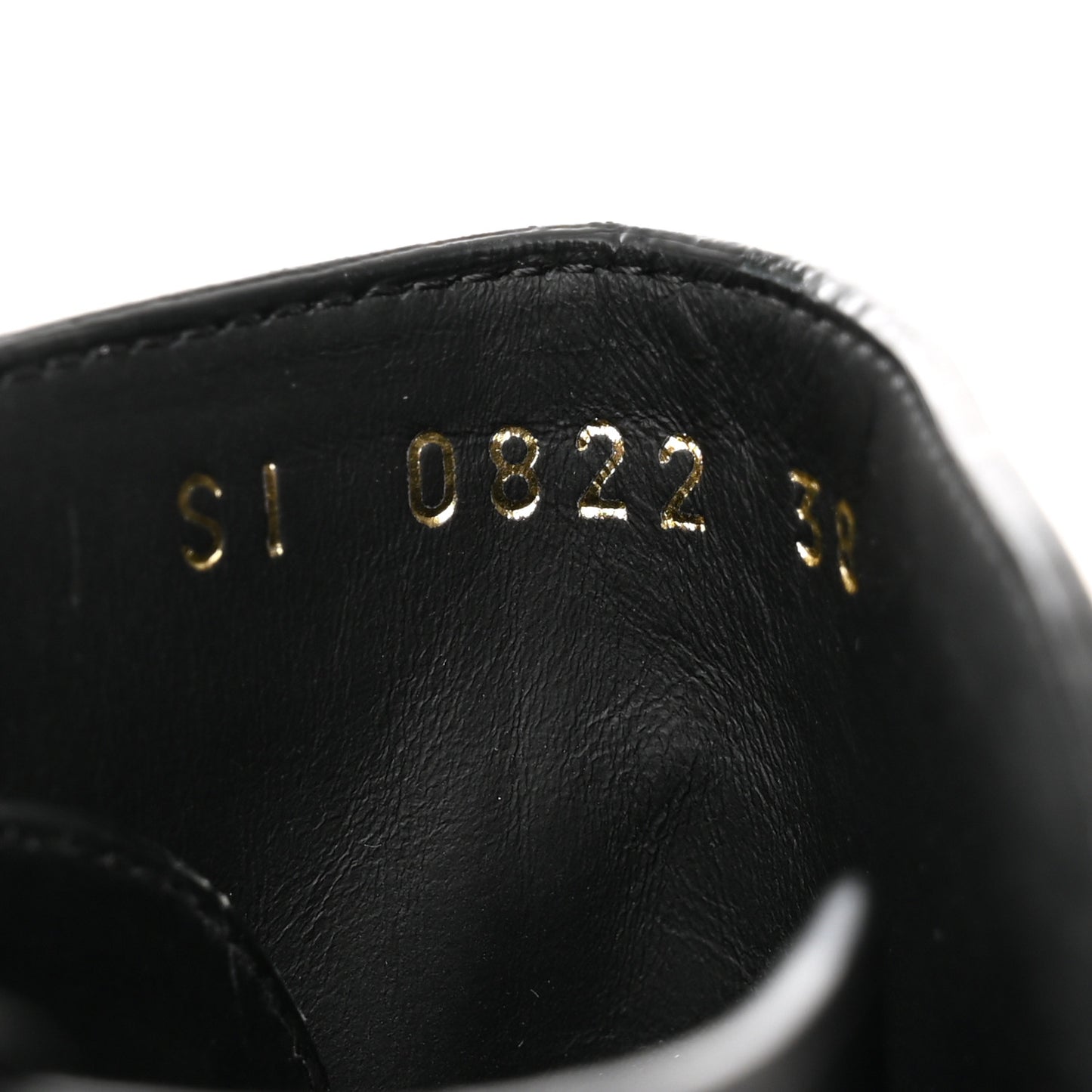 Calfskin Empreinte Ankle Boot 38 Black