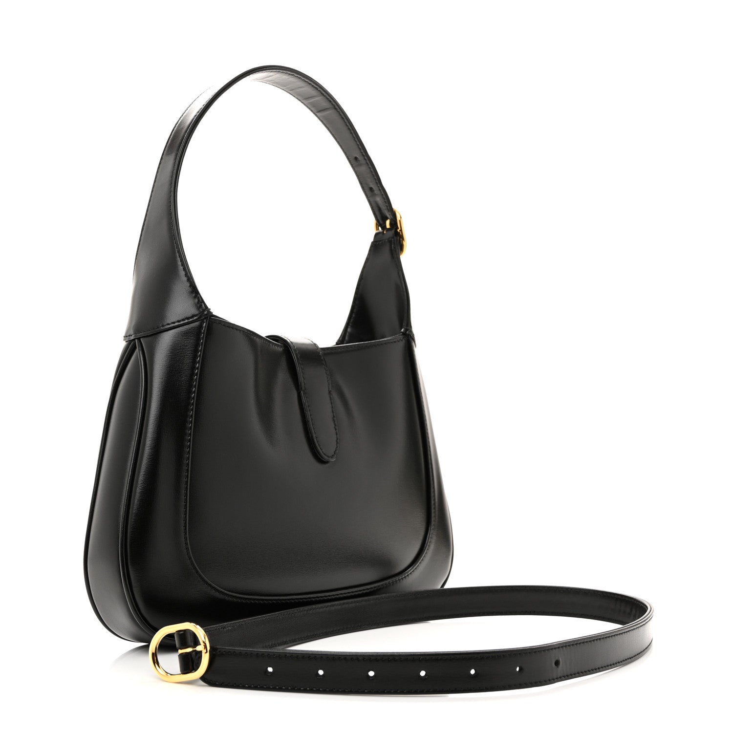 Gucci Boarded Dyana Lux Calfskin Small Jackie 1961 Hobo Black 3 of 12