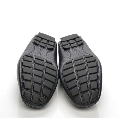 Louis Vuitton Calfskin Monte Carlo Moccasin Loafers 9 Navy 5 of 8