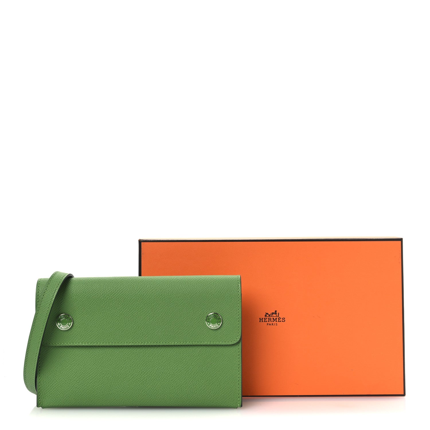 Hermes Epsom Hermesnap Wallet Vert Yucca 11 of 11