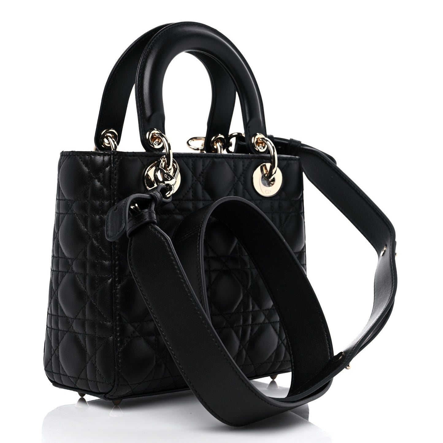 Lambskin Cannage Small My ABCDior Lady Dior Black