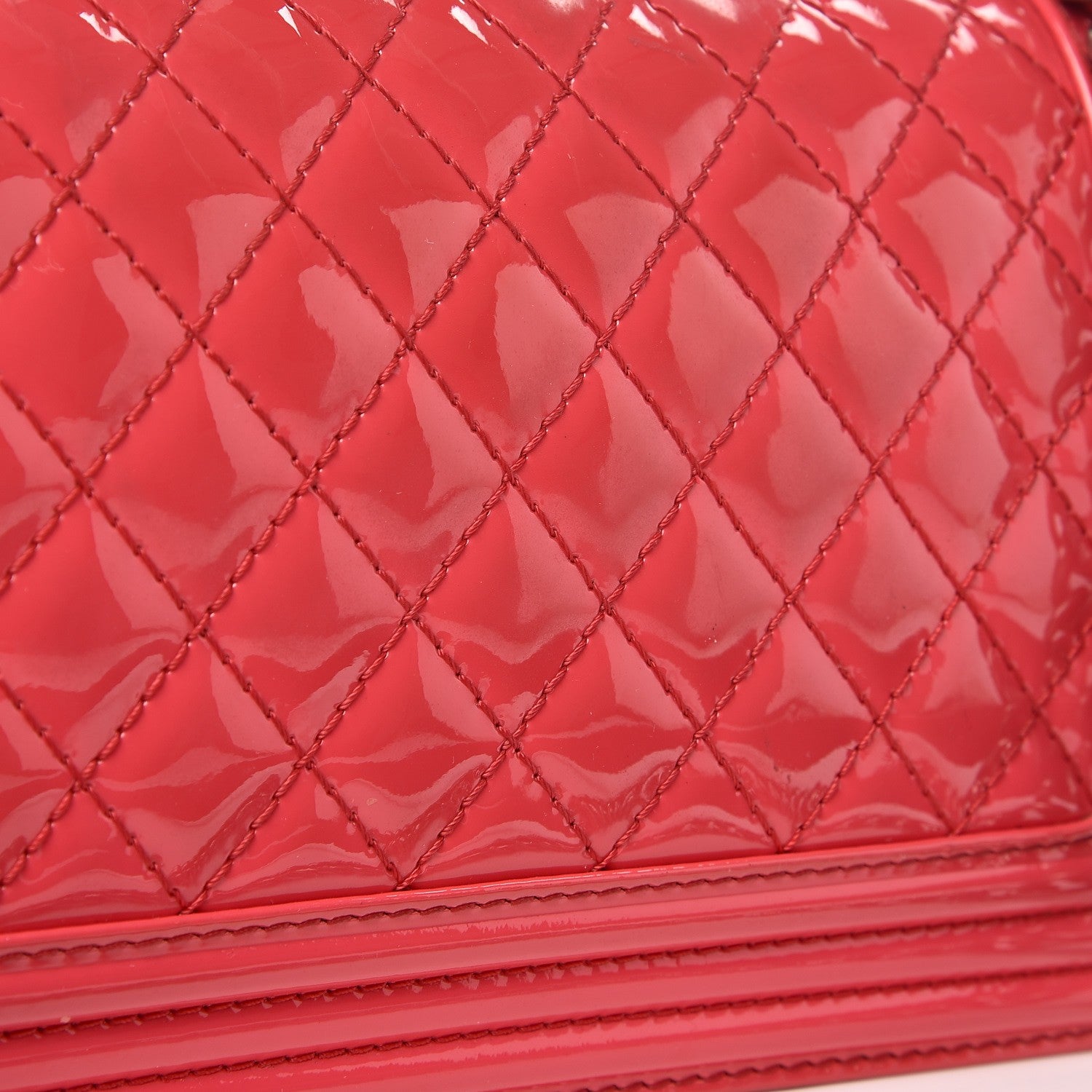 Chanel Patent Quilted Medium Boy Flap Pink 11 of 12