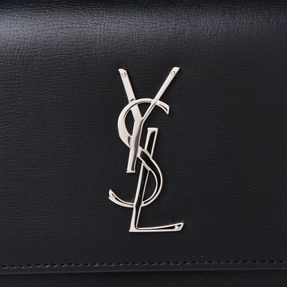 Saint Laurent Calfskin Medium Monogram Sunset Black 7 of 9