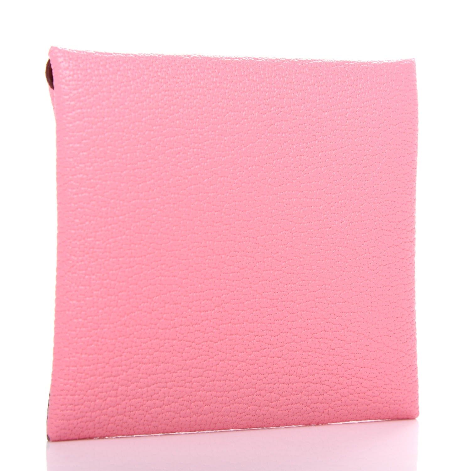 Hermes Chevre Mysore Verso Bastia Coin Purse Rose Confetti Brique 3 of 7