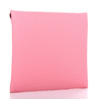 Hermes Chevre Mysore Verso Bastia Coin Purse Rose Confetti Brique 3 of 7