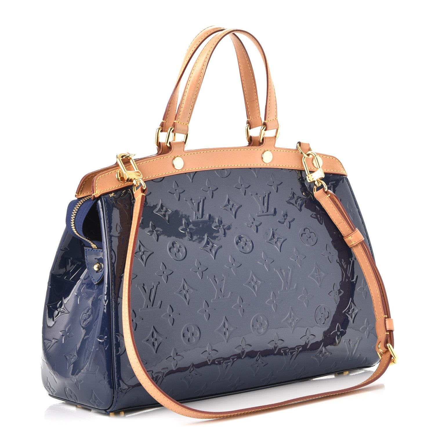 Louis Vuitton Vernis Brea MM Grand Blue 4 of 8