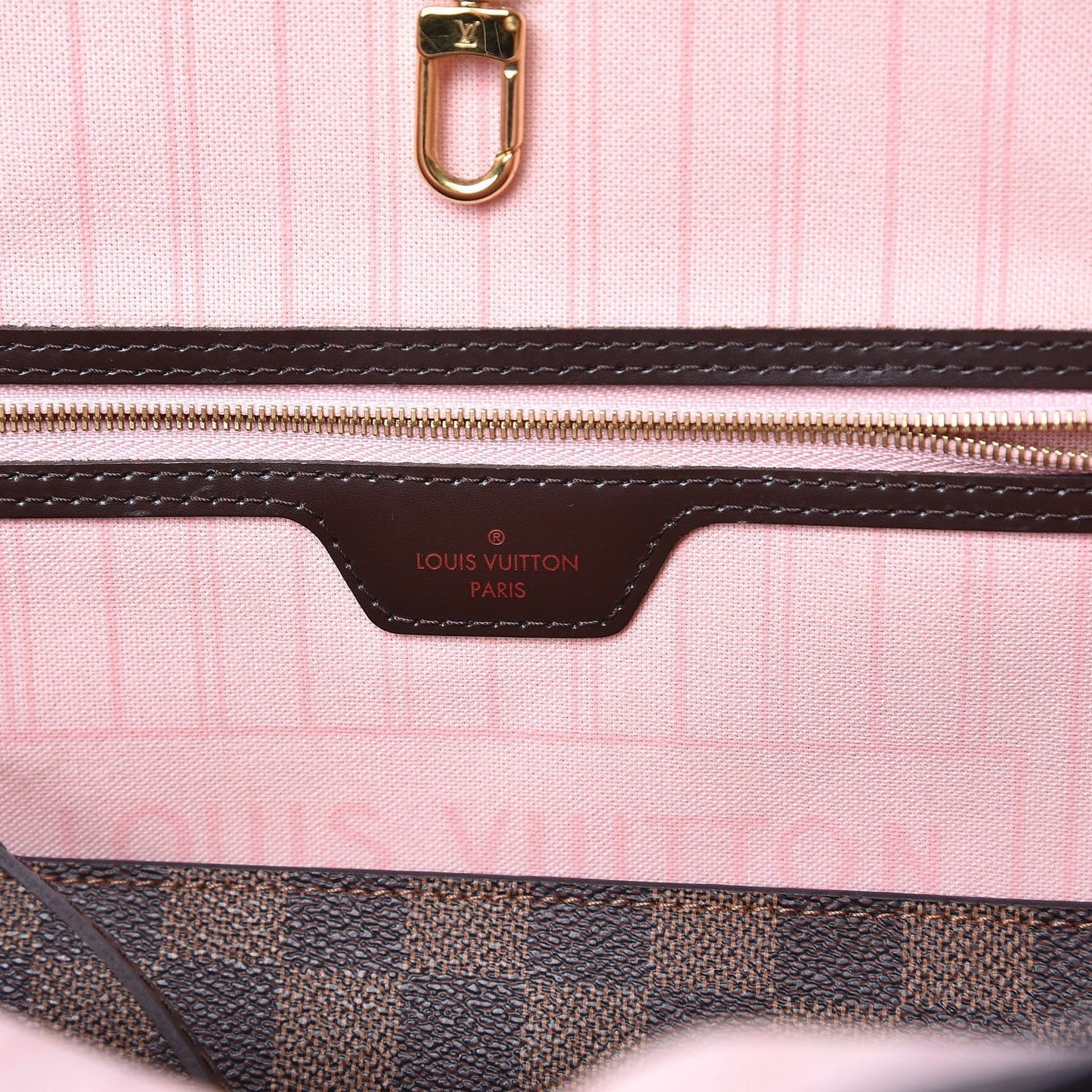 Damier Ebene Neo Neverfull MM Rose Ballerine