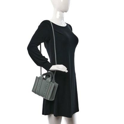 Chloe Calfskin Mini Woody Ribbon Tote Bay Green 2 of 9