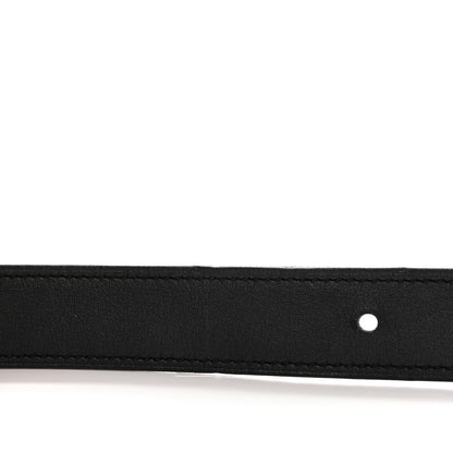 Hermes Swift Epsom 24mm Belt Strap 80 32 Black Etoupe 5 of 7