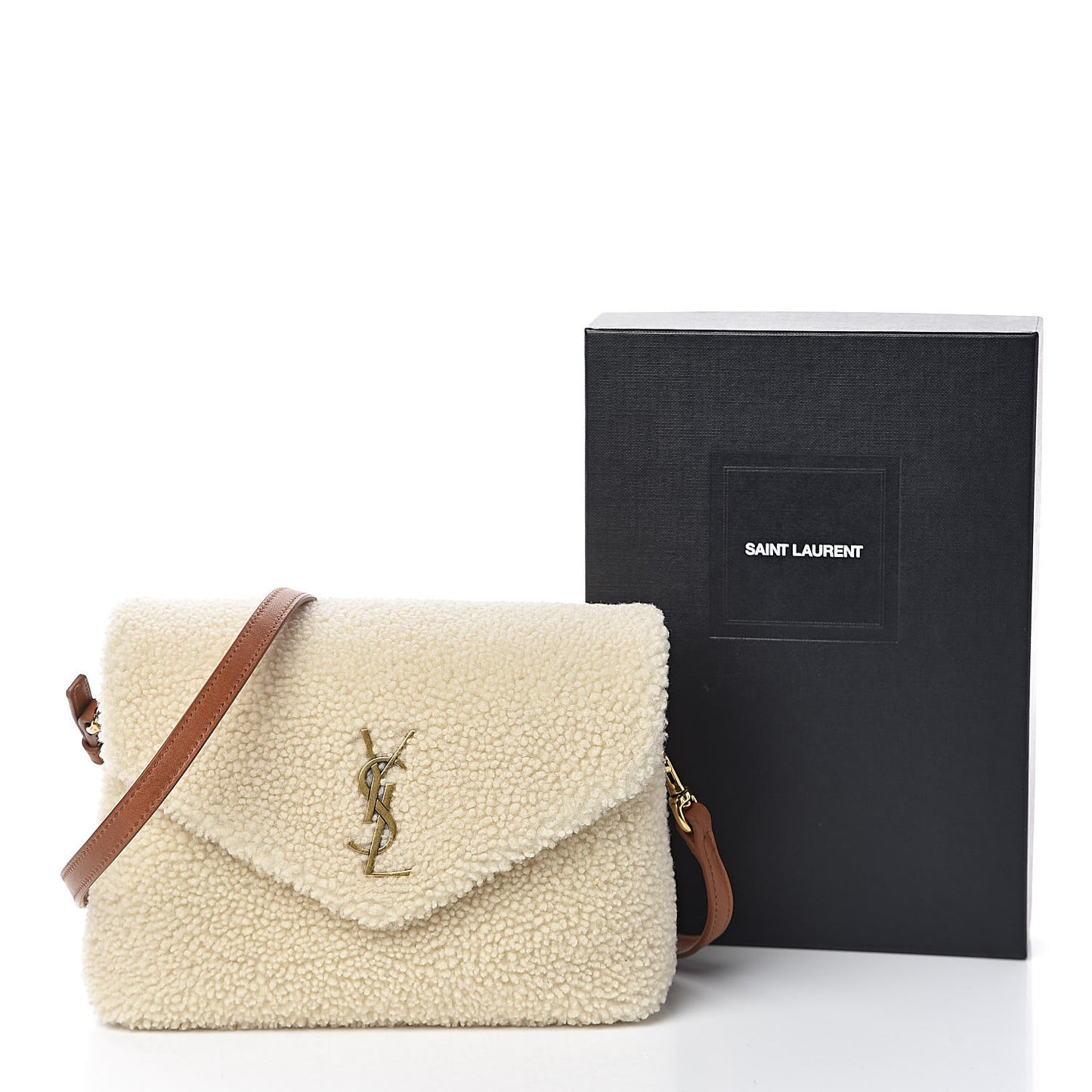 Shearling Toy Loulou Shoulder Bag Natural