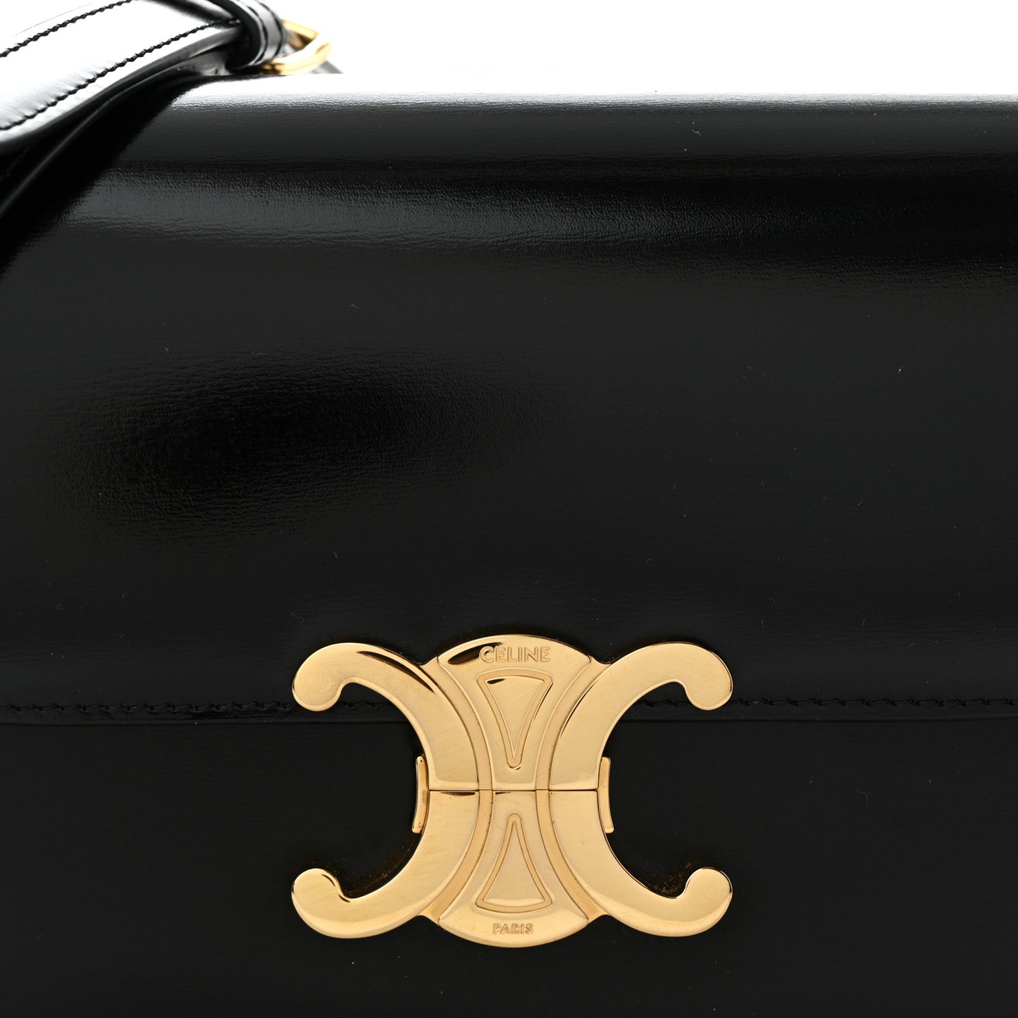 Shiny Calfskin Teen Triomphe Black