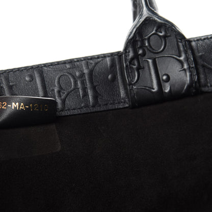 Christian Dior Oblique Calfskin Embossed Book Tote Black 9 of 10