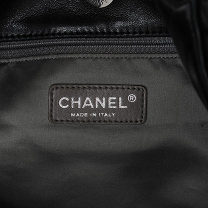 Chanel Patent Calfskin Patchwork Brooklyn Tote Black 6 of 7