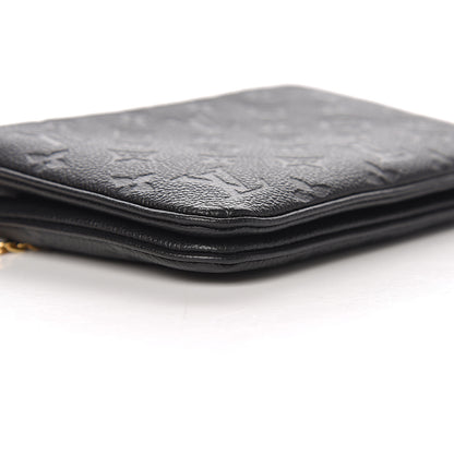 Louis Vuitton Empreinte Double Zip Pochette Black 9 of 11