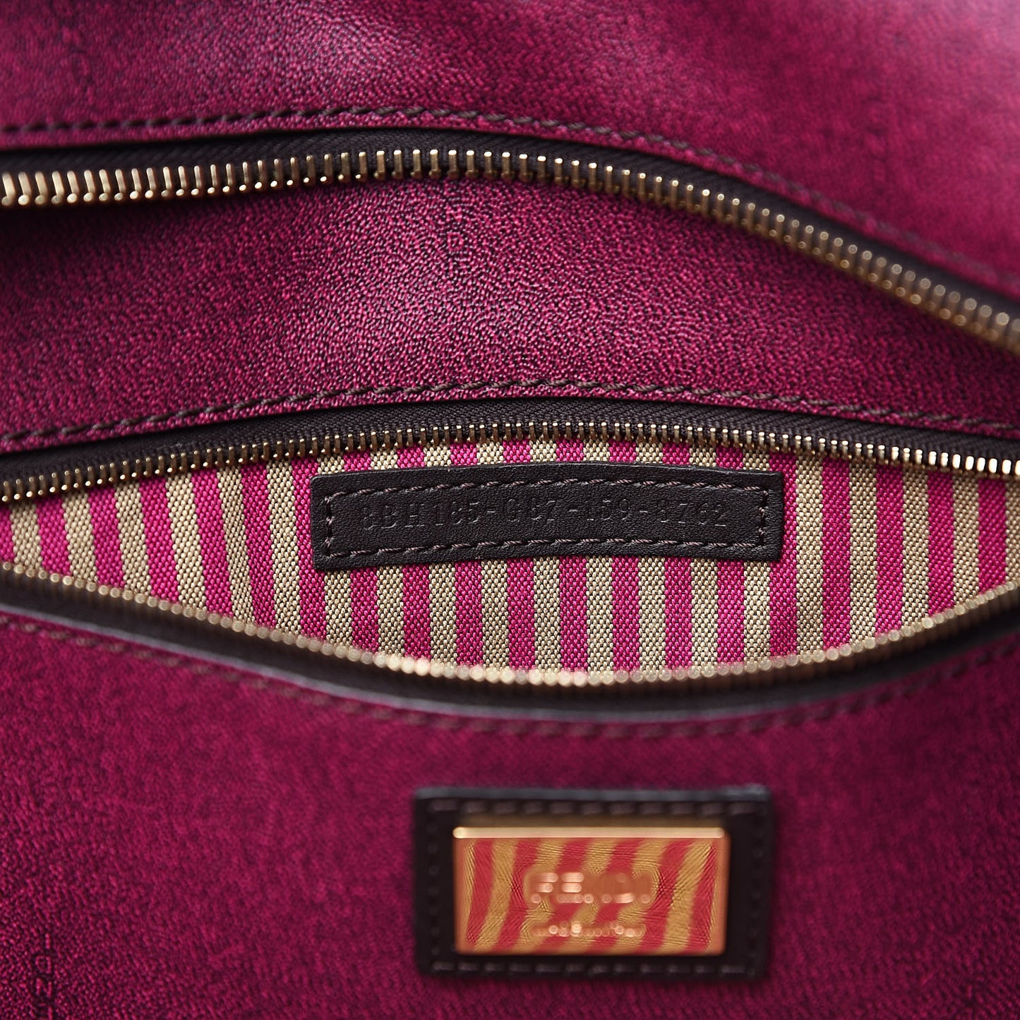 Zucca Spalmati Medium Roll Tote Tobacco Fuxia
