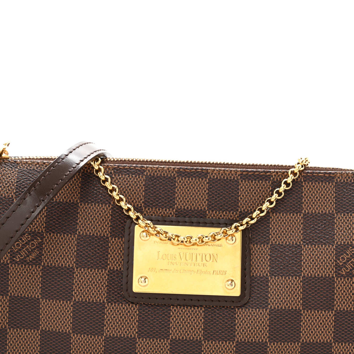 Louis Vuitton Damier Ebene Eva Clutch 6 of 9