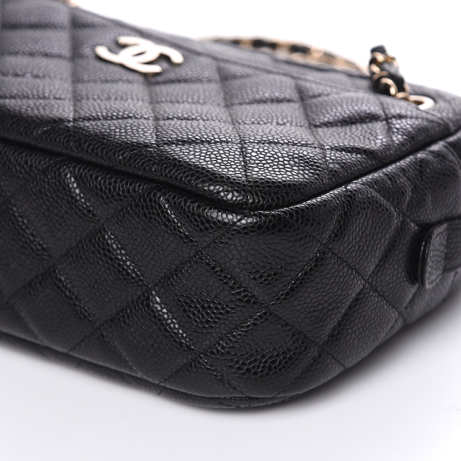 Chanel Caviar Quilted Camera Case Black 9 of 10