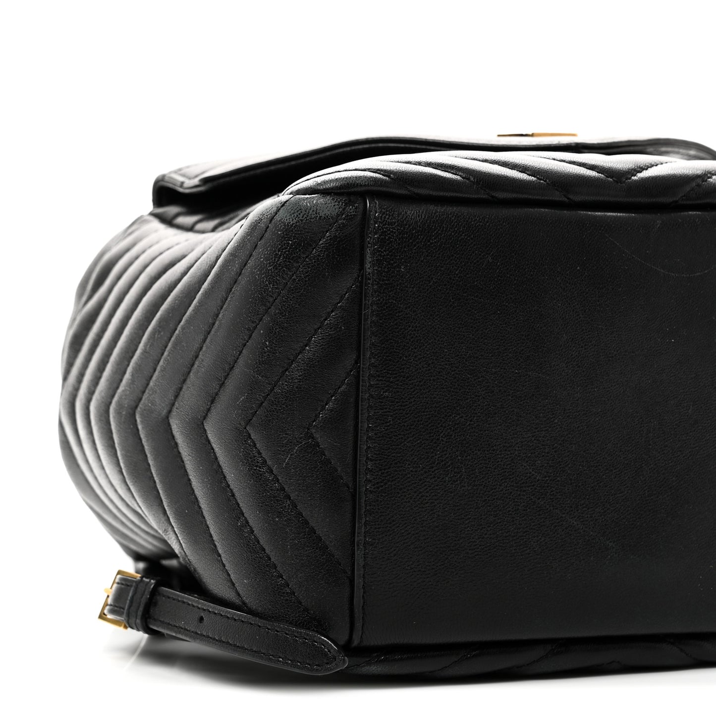Lambskin Matelasse Monogram Joe Backpack Black