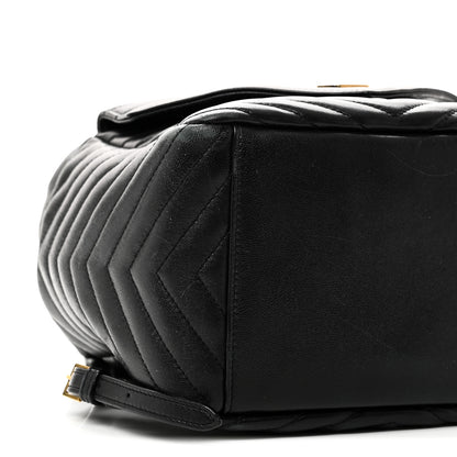 Saint Laurent Lambskin Matelasse Monogram Joe Backpack Black 9 of 10
