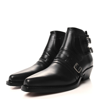 Christian Dior Calfskin Diorsaddle Boots 39 Black 3 of 8
