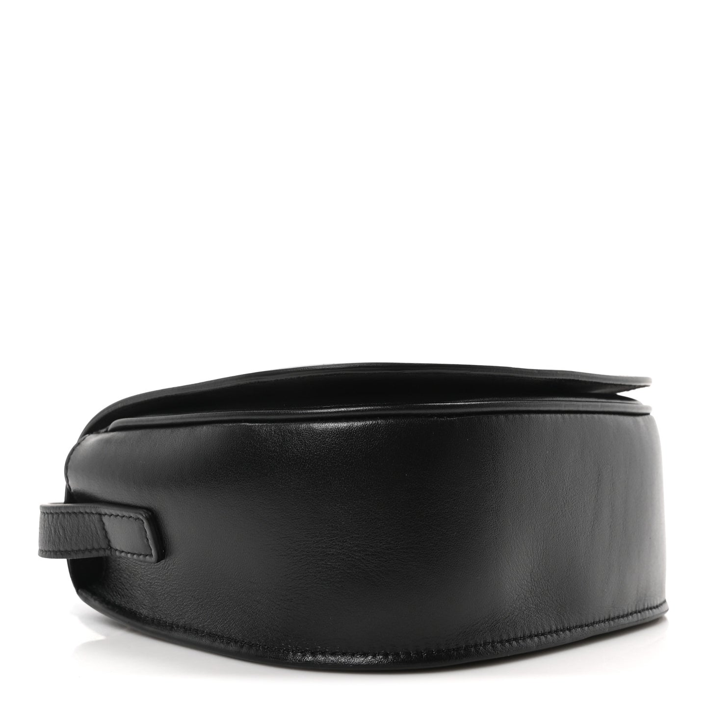 Smooth Calfskin Cuir Triomphe Folco Crossbody Bag Black