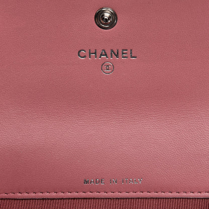 Chanel Lambskin Quilted CC Card Holder Pink 6 of 11