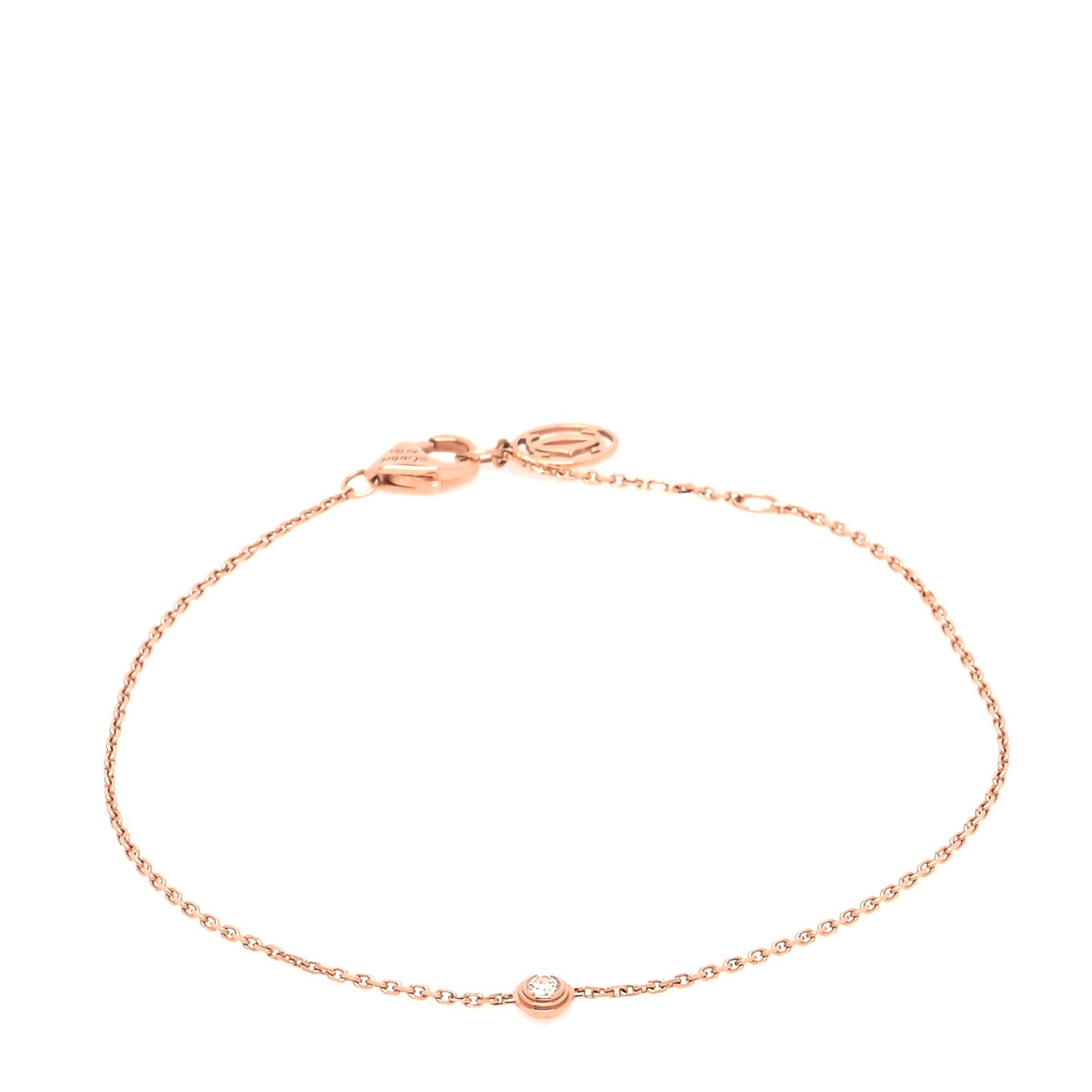 18K Pink Gold Diamond XS D'Amour Bracelet