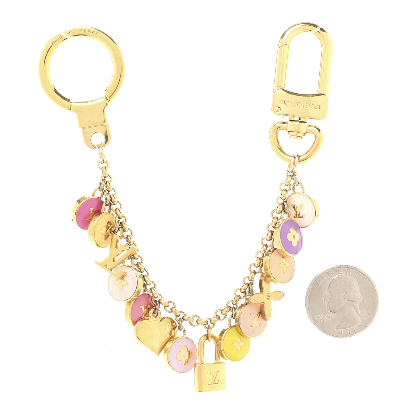 Pastilles Key Chain Bag Charm Multicolor