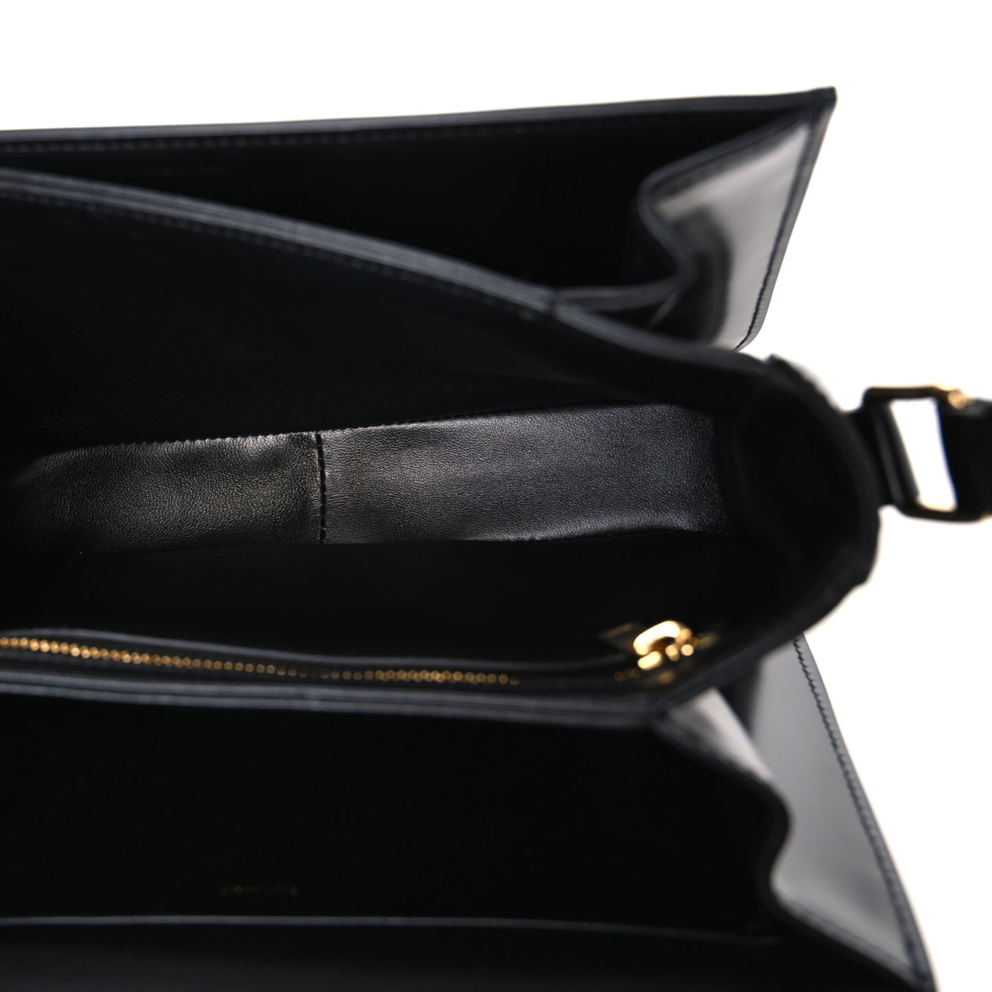 Shiny Calfskin Medium Triomphe Black