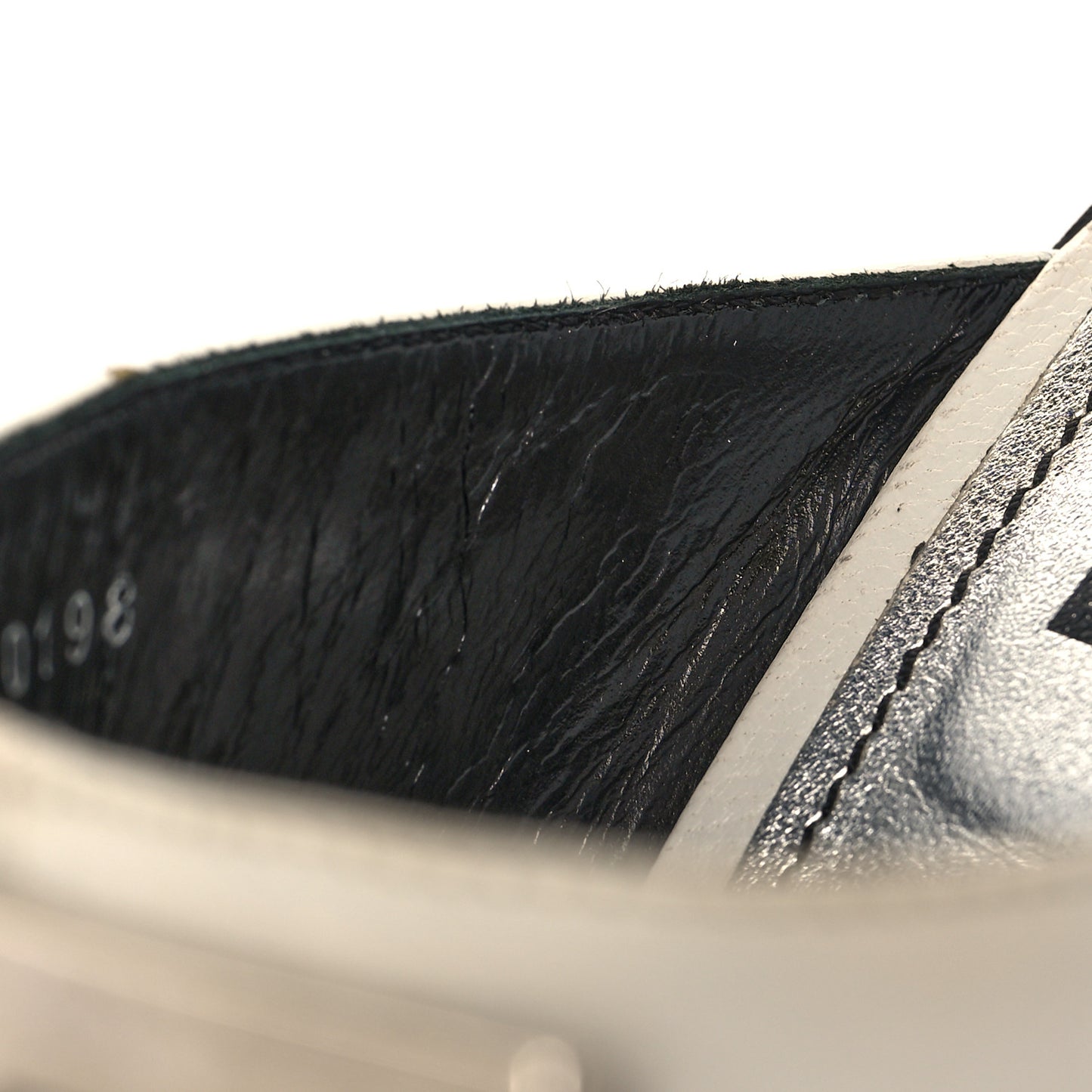 Grained Goatskin 4G Logo Mules 38 White