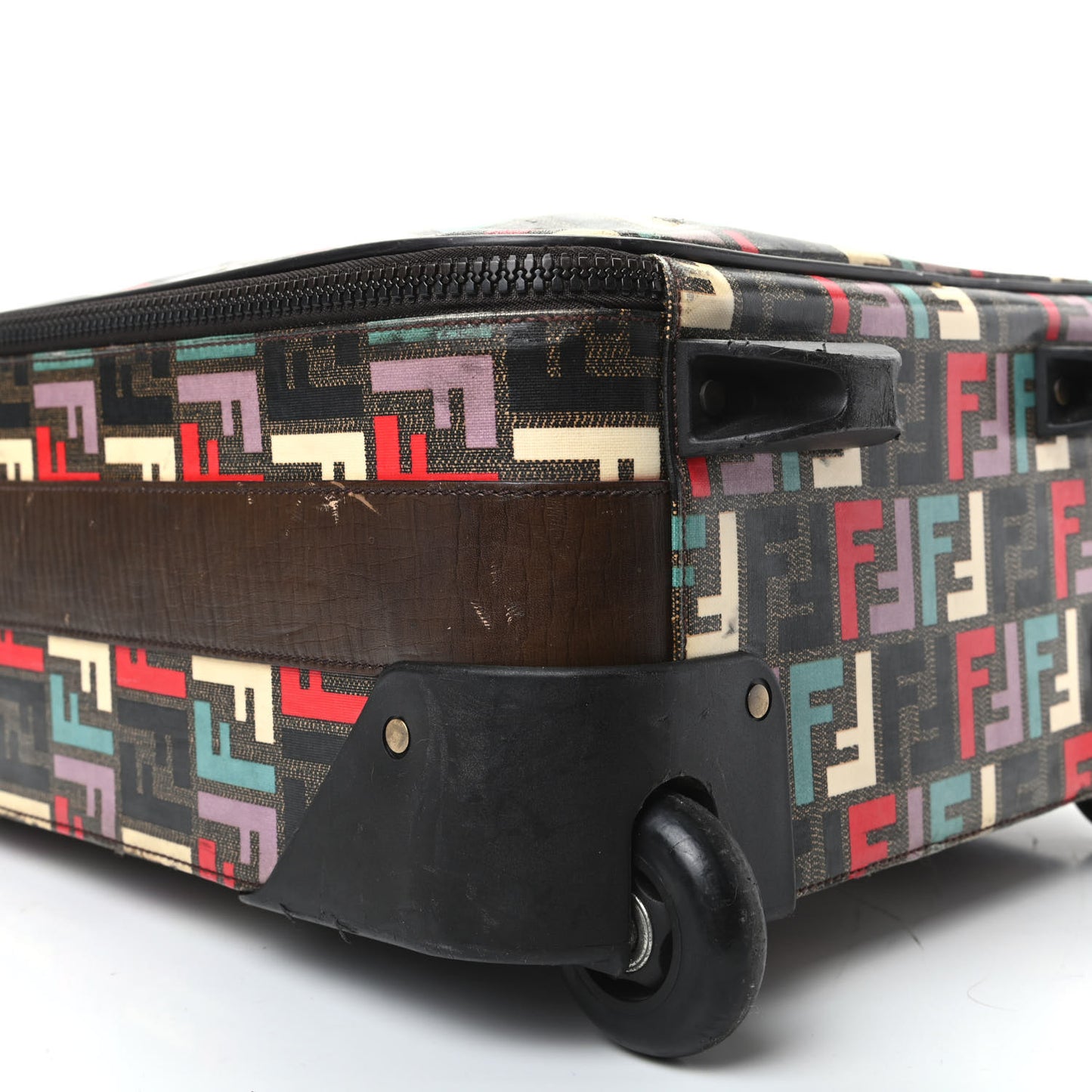 Zucca Spalmati FF Multicolor Carry On Luggage Black Multicolor