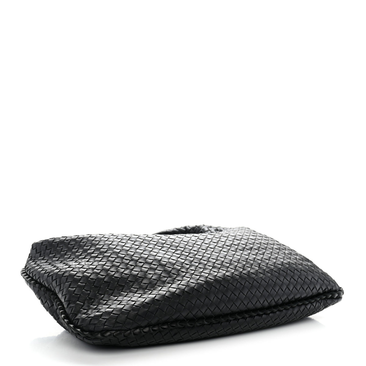 Nappa Intrecciato Large Veneta Hobo Black