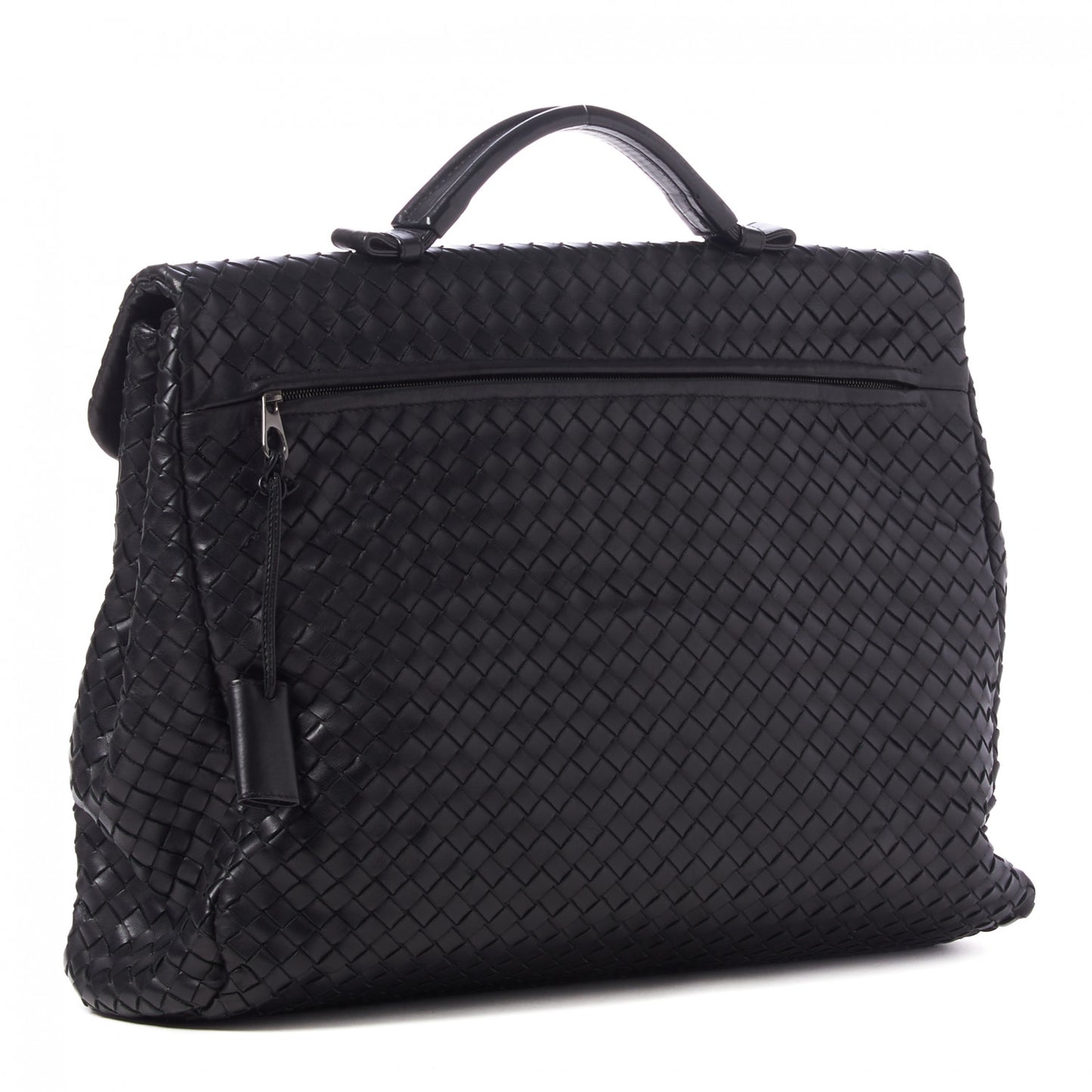Nappa Intrecciato VN Briefcase Black