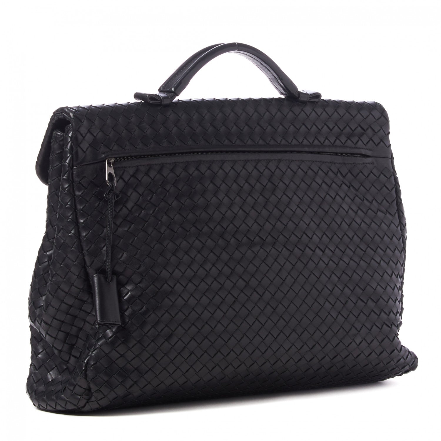 Bottega Veneta Nappa Intrecciato VN Briefcase Black 2 of 12