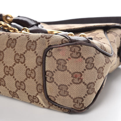 Gucci Monogram Horsebit Chain Flap Shoulder Bag Brown 12 of 12