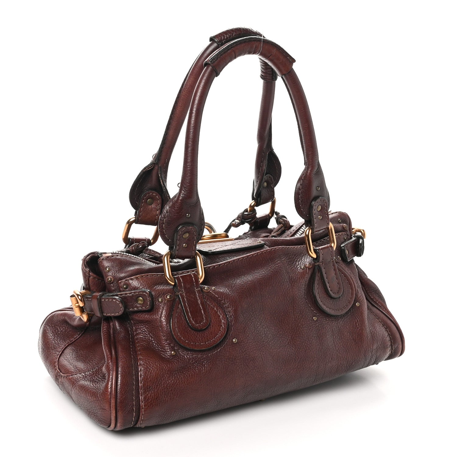 Chloe Calfskin Medium Paddington Satchel Chocolate 3 of 12