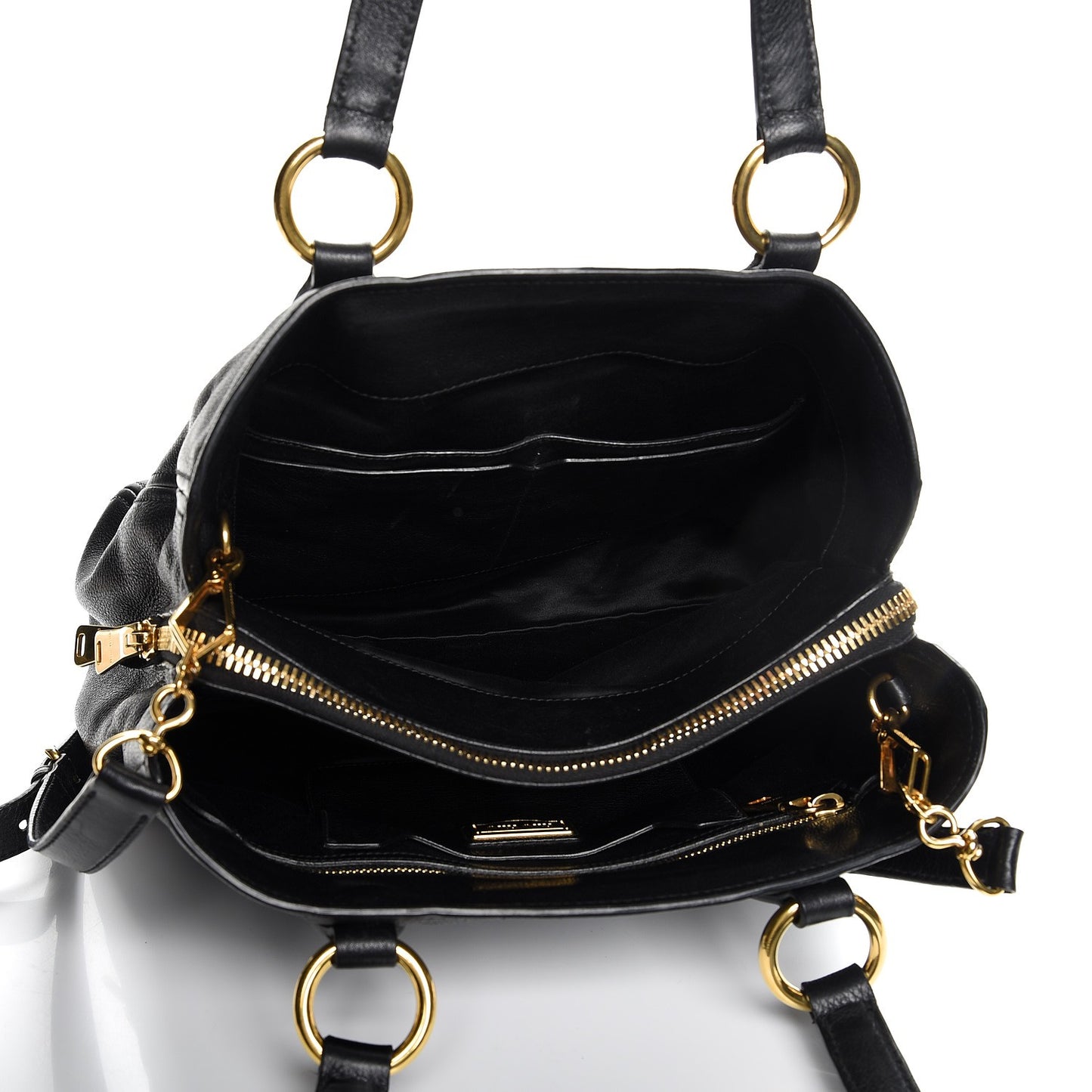 Vitello Daino Tote Nero Black