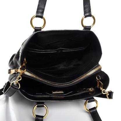 Miu Miu Vitello Daino Tote Nero Black 6 of 15