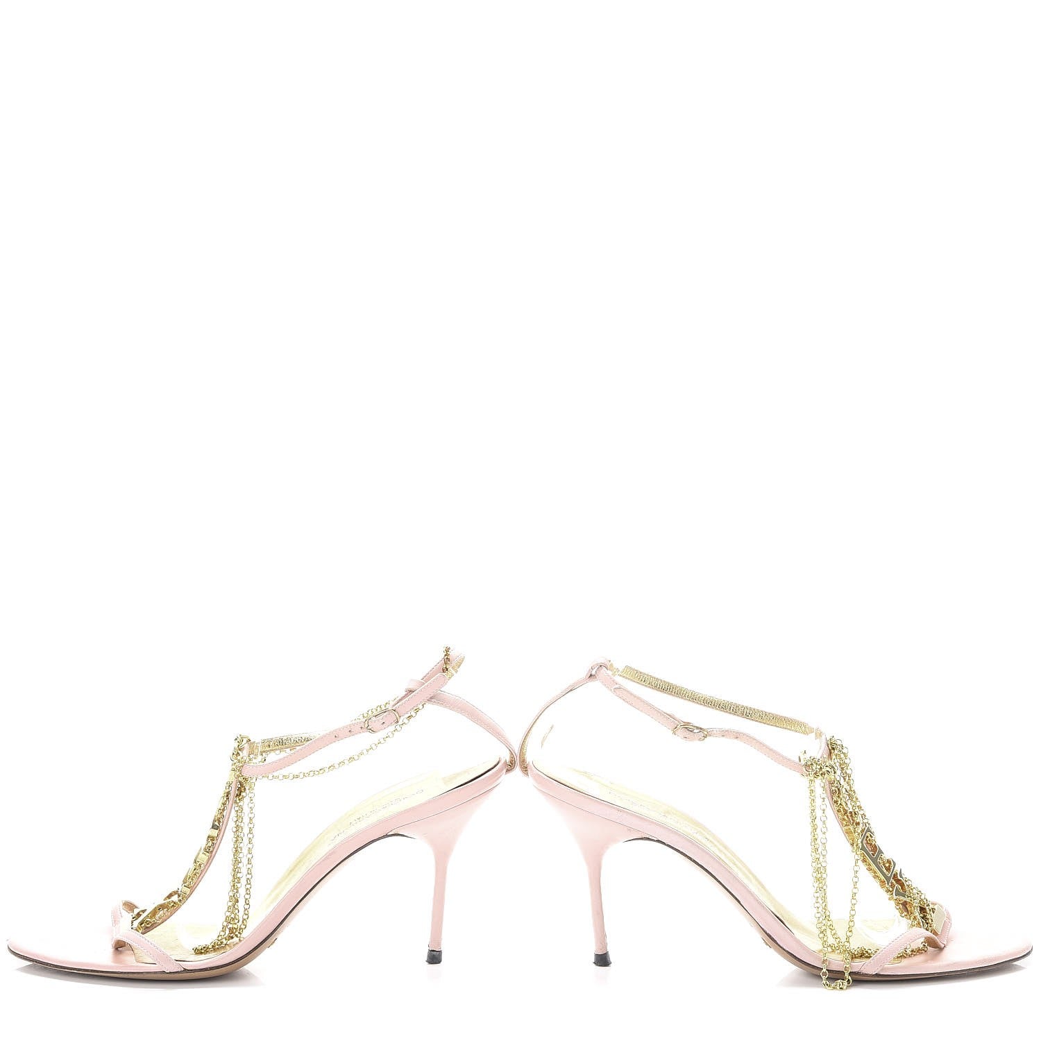Dolce & Gabbana Nappa Sex Chain Sandals 40 Rosa 14 of 16