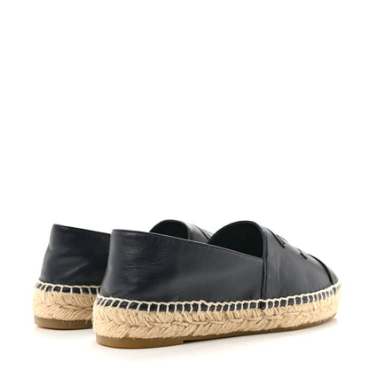 Chanel Lambskin CC Espadrilles 36 Dark Navy 5 of 9