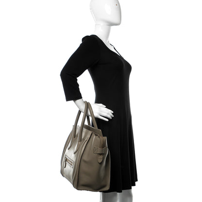 Celine Smooth Calfskin Mini Luggage Grey 2 of 19