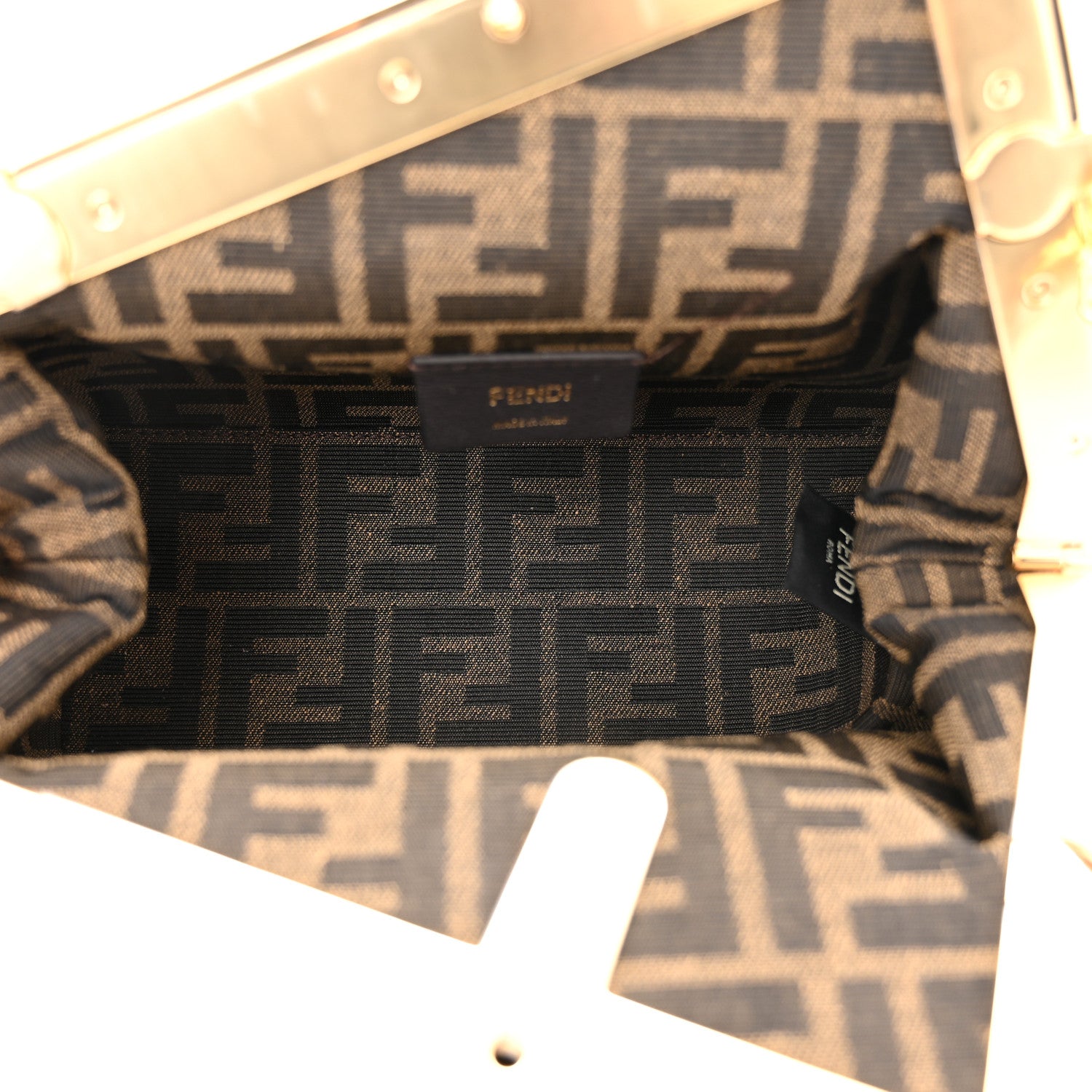 Fendi Shiny Nappa Small Fendi First Caramello 5 of 11