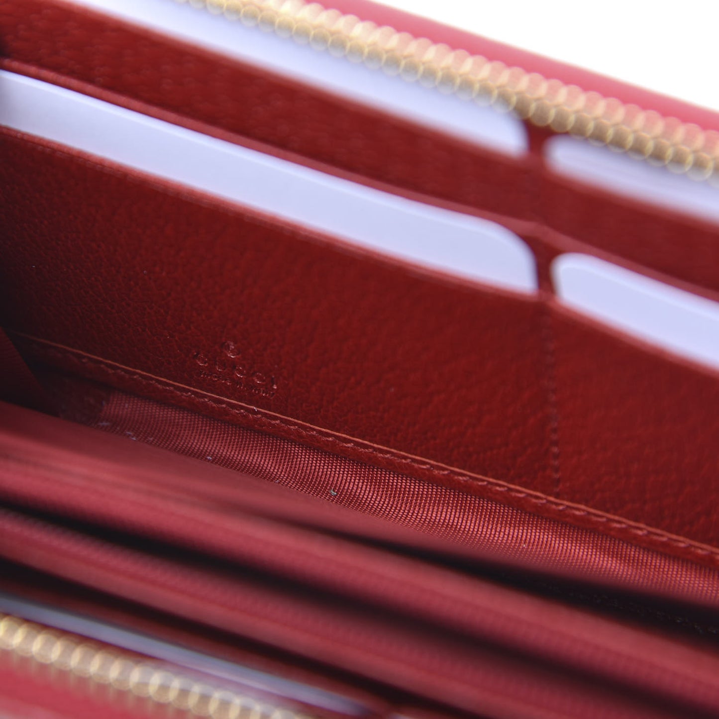 Canvas Sylvie Stripe Logo Zip Around Wallet Mystic White Hibiscus Red Maritime