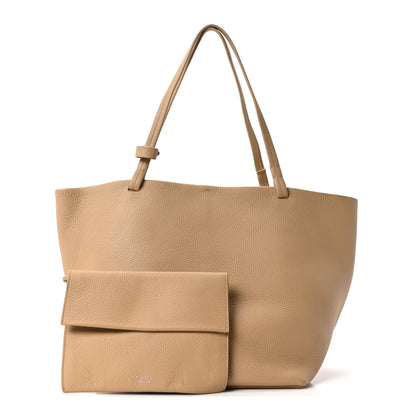 The Row Grained Calfskin Park Tote Three Sabbia 3 of 11