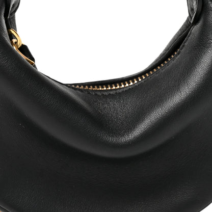 Fendi Vitello Grace Matte Nano Fendigraphy Hobo Charm Black Black 8 of 10