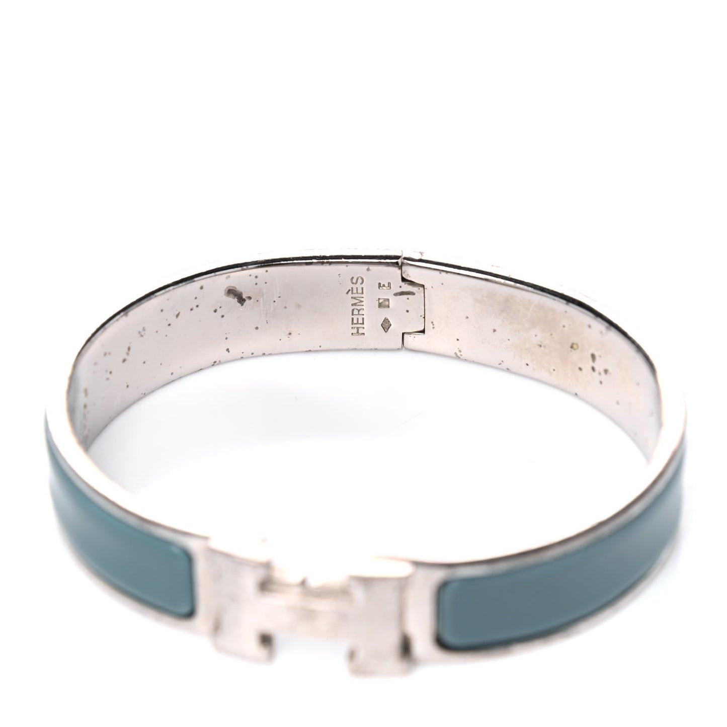 Enamel Narrow Clic Clac H Bracelet PM Bleu Indien