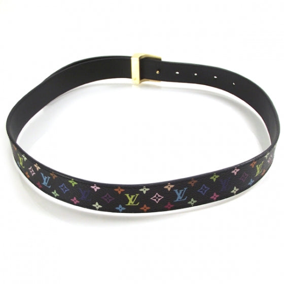 Louis Vuitton Monogram Multicolor LV Cut Reversible Belt 85/34 3 of 5