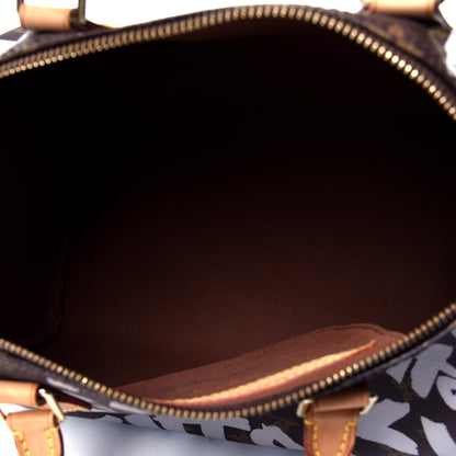 Louis Vuitton Monogram Graffiti Speedy 30 Silver 4 of 4