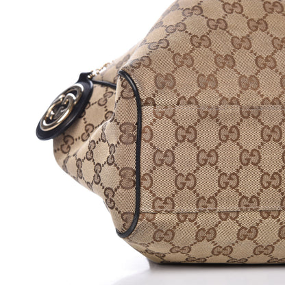 Gucci Monogram Medium Sukey Tote Beige Ebony Black 12 of 14